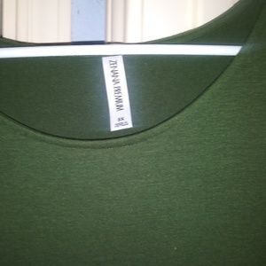 Green Soft Pockted Dress